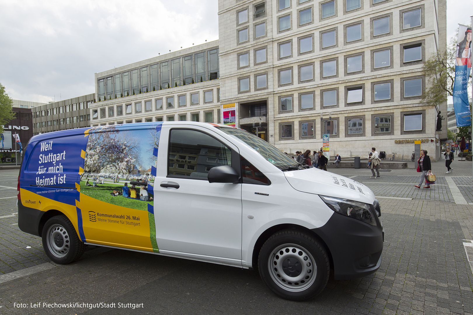Das Infomobil zur Gemeinderatswahl ist in Stadtteilen ab 4. Mai unterwegs. Foto: Leif Piechowski/Stadt Stuttgart